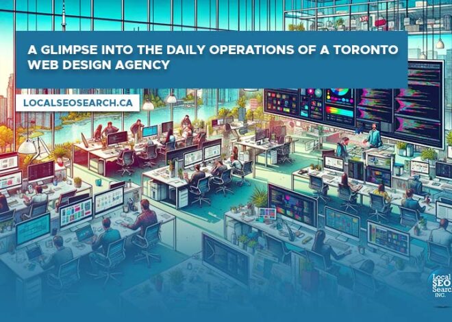 A glimpse into the daily operations of a web design agency in Toronto